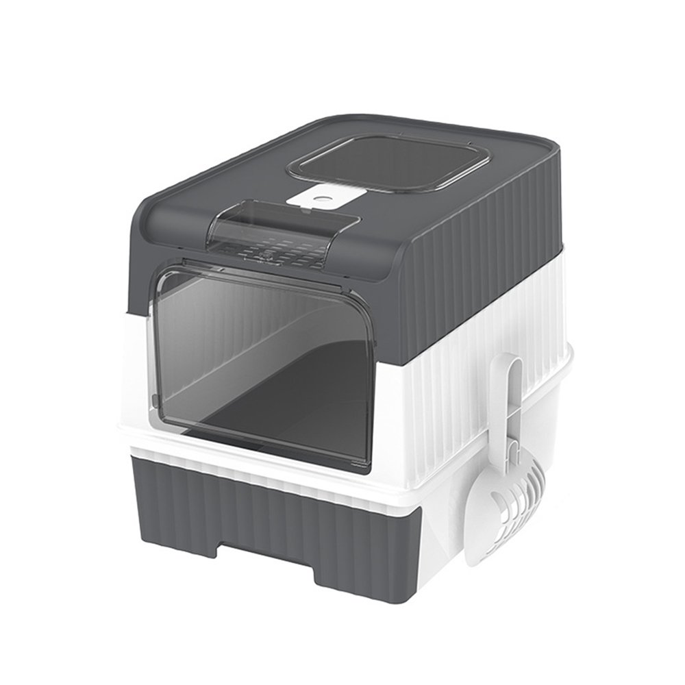 Enclosed Cat Litter Box with Pull-Out Drawer