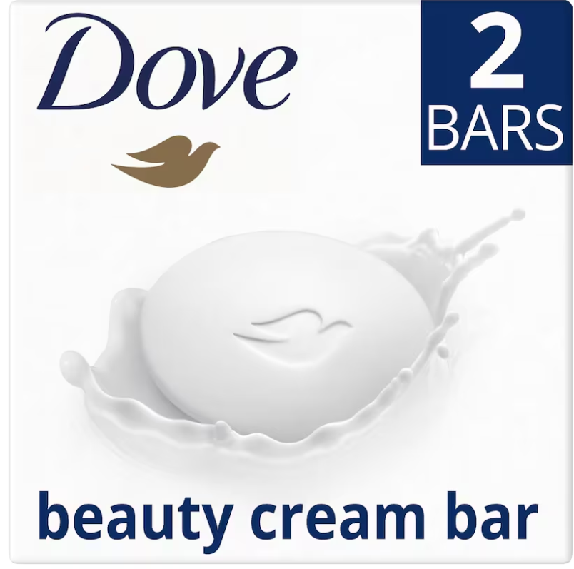 Dove Original 3-in-1 Beauty Bar Hand Soap 2x90g (Pack of 6)