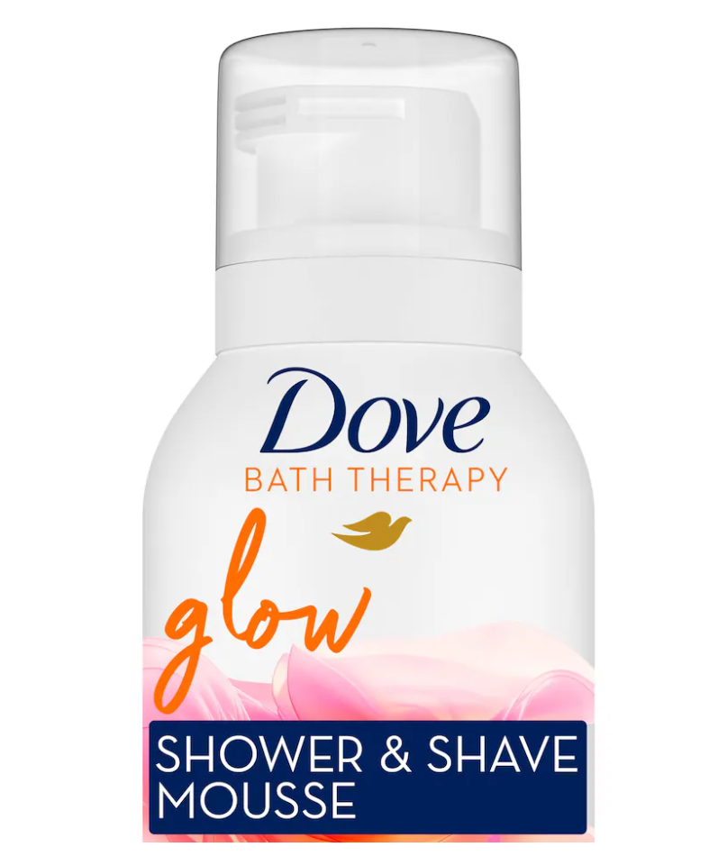 Dove Glow Shower & Shave Mousse Blood Orange 200ml (Pack of 4)