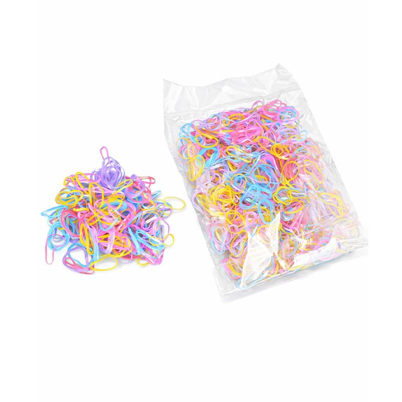 Mini Elastic Hair Bands (1000 Pack), Mix 7
