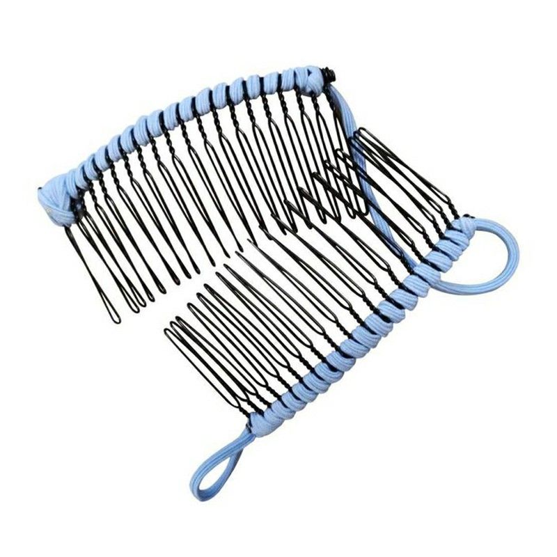 Stretch Banana Hair Clip Comb, Blue