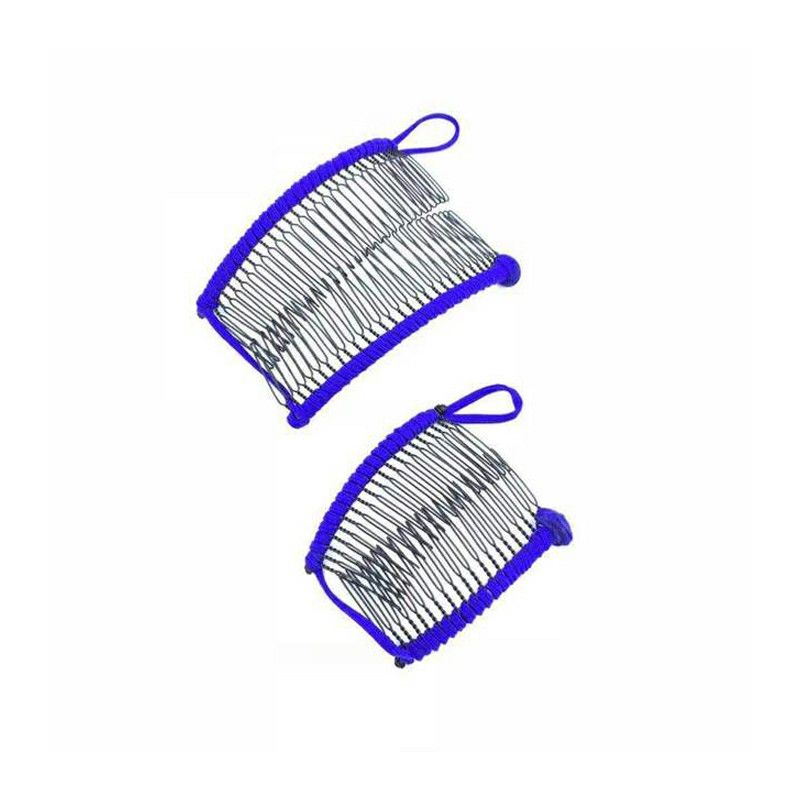 Stretch Banana Hair Clip Comb, Royal Blue