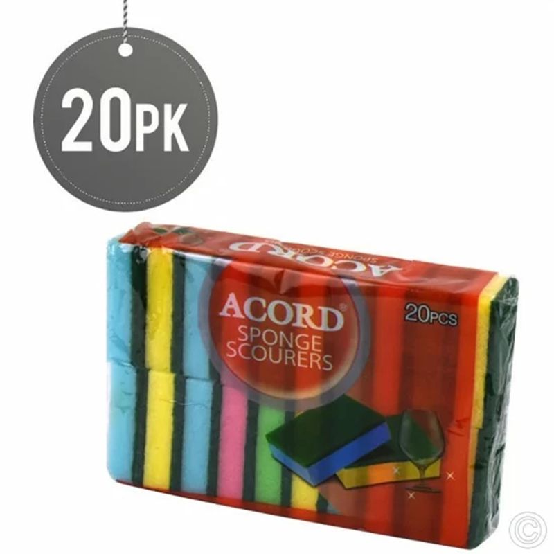 Double-Sided Scrub Sponges (20 Pack)