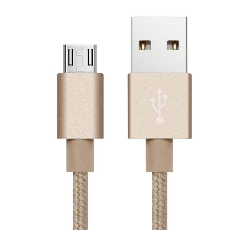 Braided Micro USB Cable, 2m