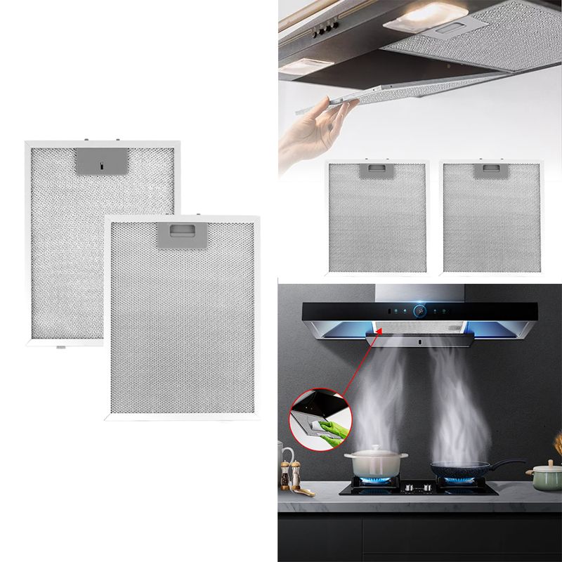 Aluminium Cooker Hood Grease Filters (2 Pack)