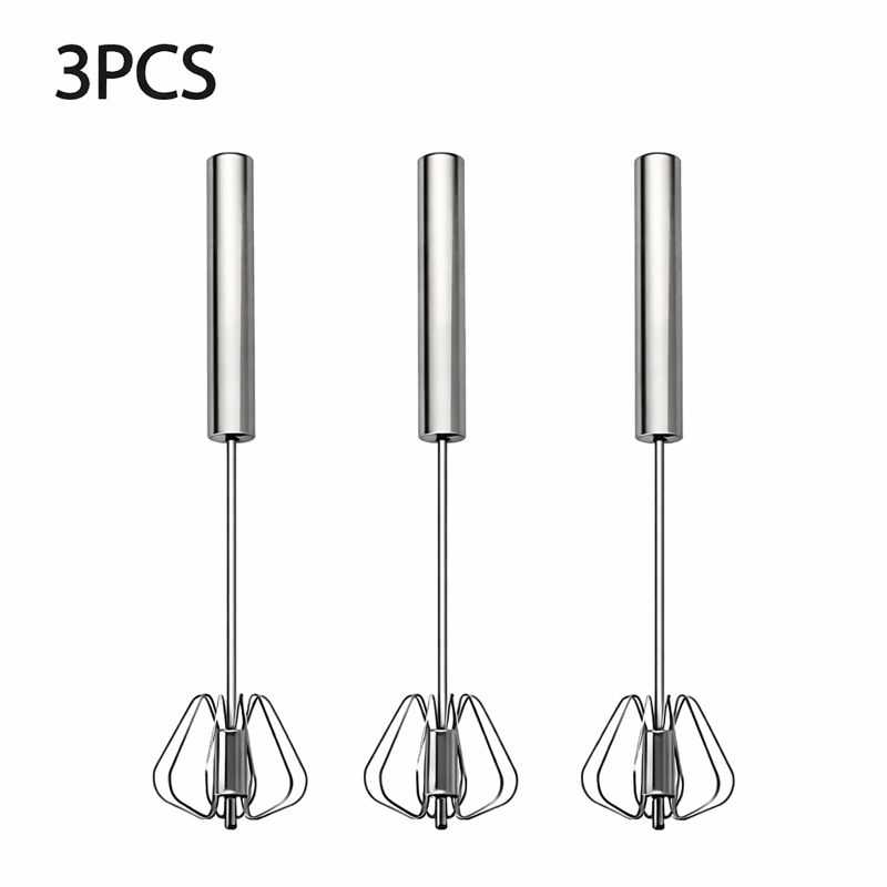 Push-Action Egg Whisks (3 Pack)