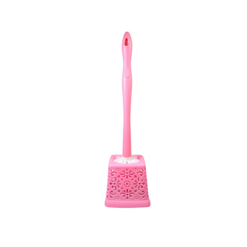 Toilet Brush with Lace-Pattern Holder