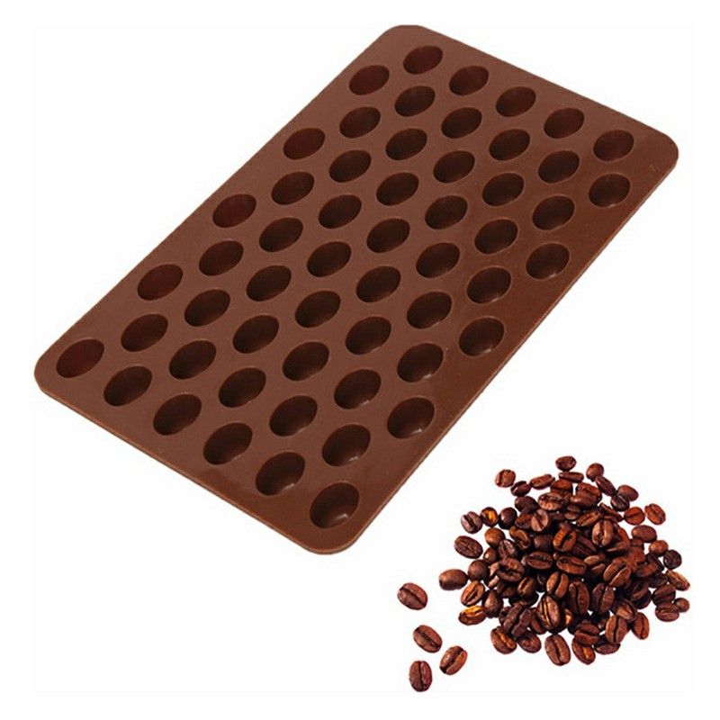 Coffee Bean Chocolate Mould, 55 Cavity