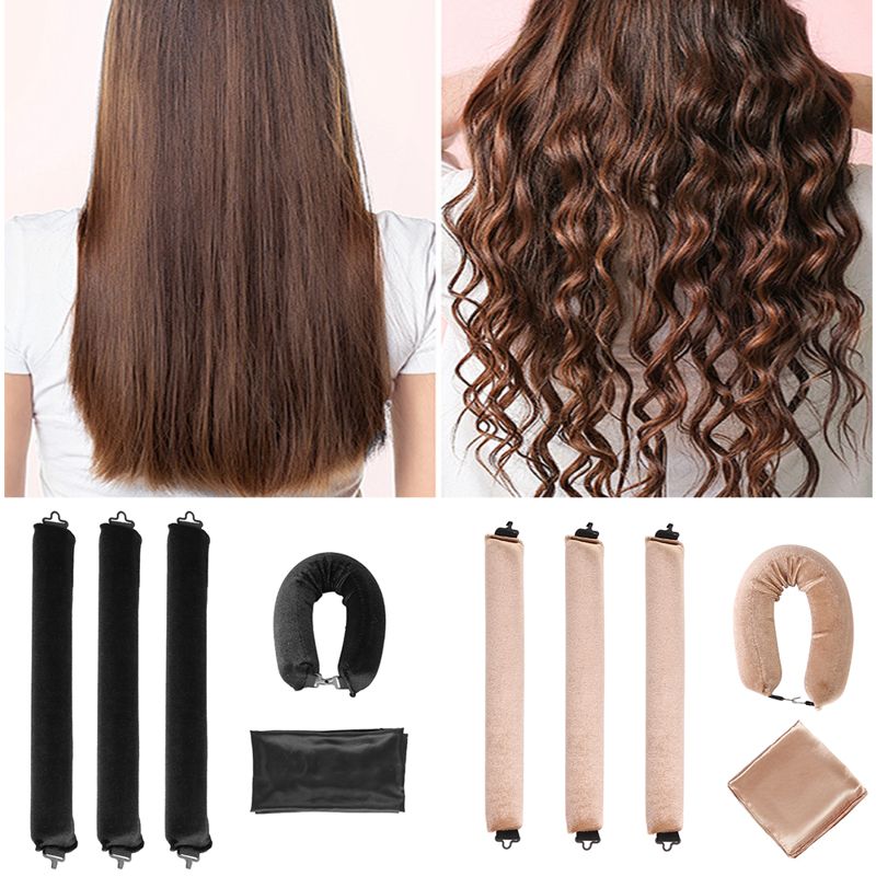 Heatless Overnight Curling Rods with Scarf
