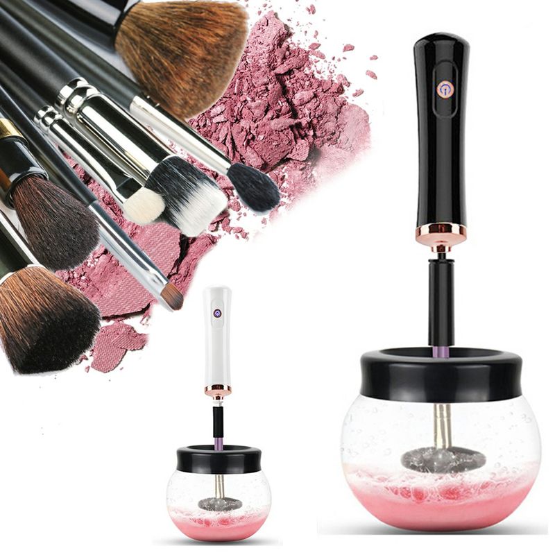Electric Makeup Brush Cleaner & Dryer, Black