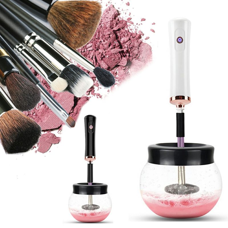 Electric Makeup Brush Cleaner & Dryer, White