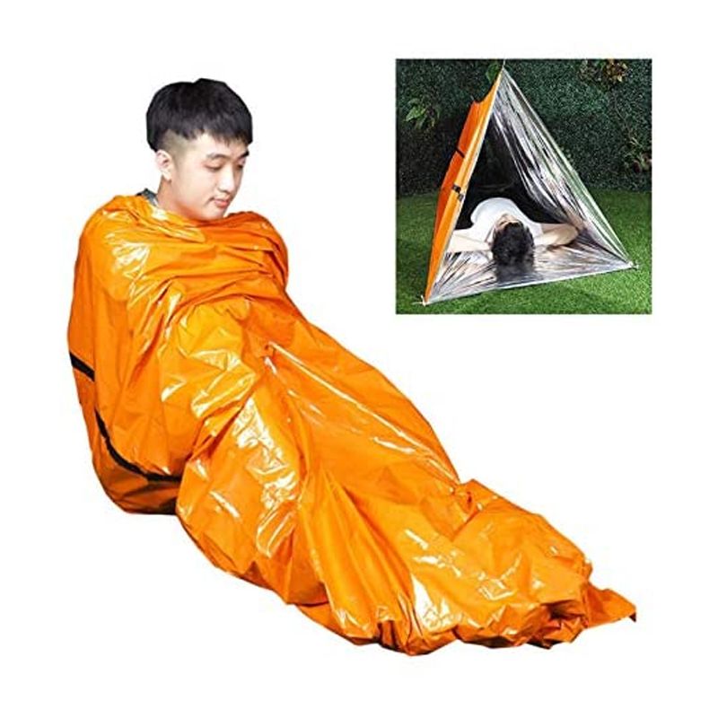 Emergency Thermal Sleeping Bag, Orange