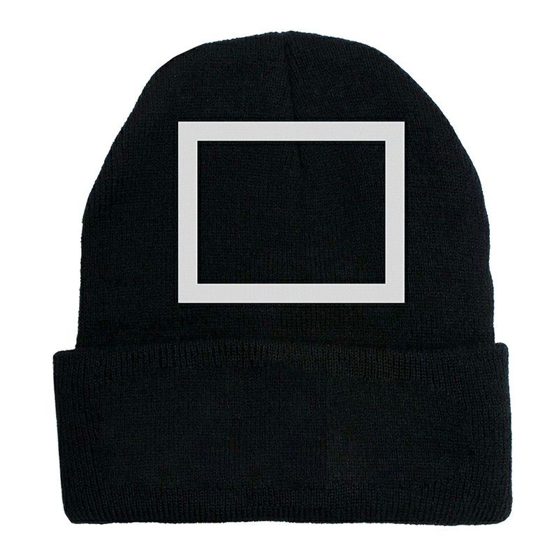Knitted Novelty Beanie, Squares