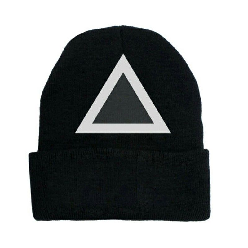 Knitted Novelty Beanie, Triangles