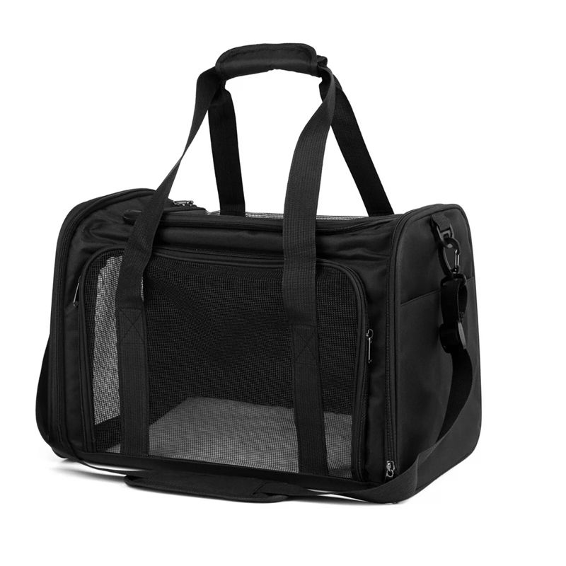 Large Foldable Pet Carrier Bag, Black