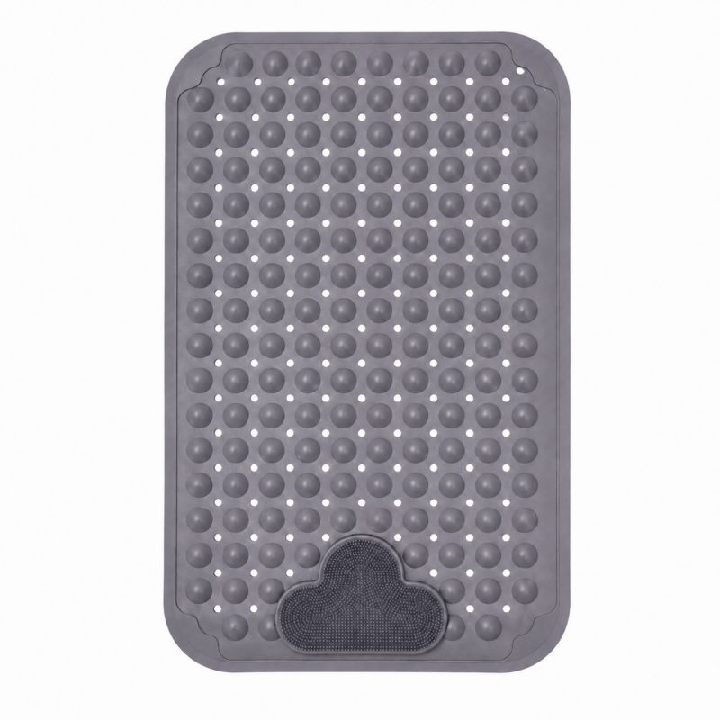 Non-Slip Shower Mat with Foot Scrubber, 70 x 40cm