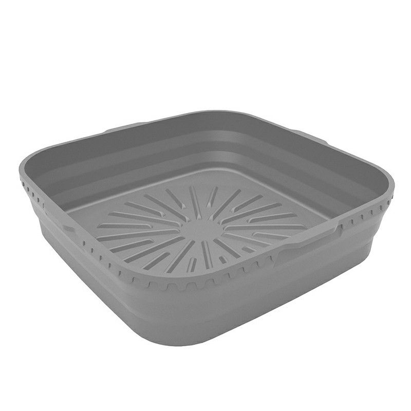 Square Silicone Air Fryer Liner, Grey